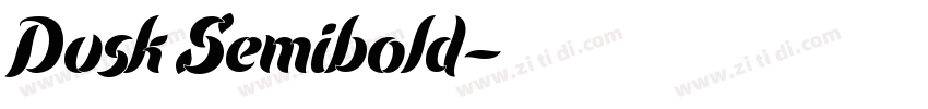 Dusk Semibold字体转换